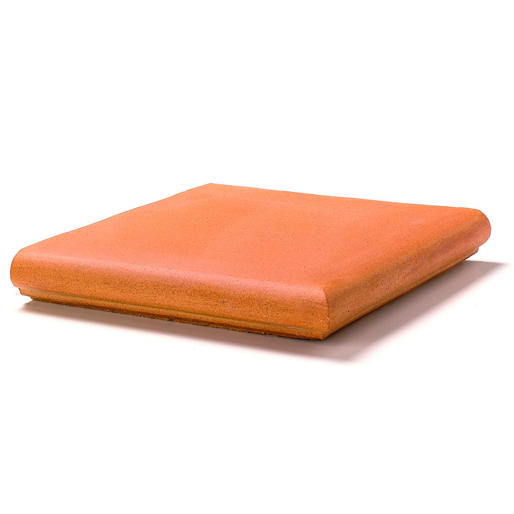 Trappeflis Hjørne Skånsk Natural Terracotta Rund Matt 33x33 cm